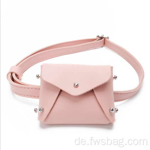 Mini tragbarer wasserdichte Münzgrundtasche süßer rosa Schlingbeutel für Kinder im Vorschulkinder Mädchen